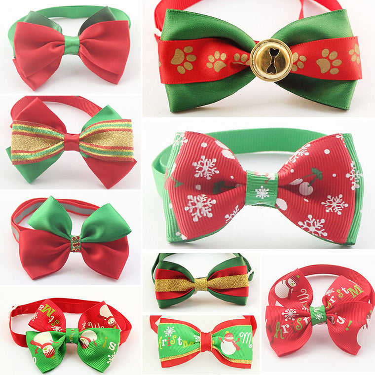 Christmas Dogs Bow Ties